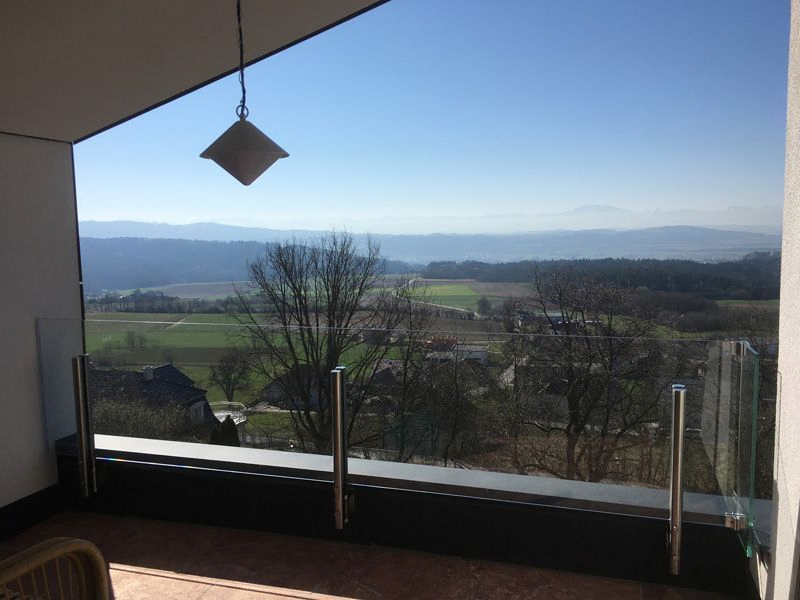 geländer & glasdächer von der glaserei winter in den bezirken melk, amstetten und scheibbs
